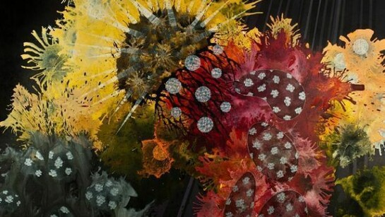 Ecosystem Depending on Itself, 2013, Acrylic on canvas, 75"x 54"