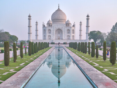 El Taj Mahal, uno de los monumentos mas visitados en la India