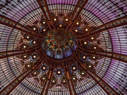La cupola delle Galeries Lafayette, Boulevard Haussmann, Parigi