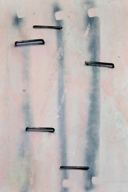 Neil Rumming, Leftovers, 2013, acrylic, Silkscreen on 200gsm paper mounted to canvas, 43 x 31.5 in (110 x 80 cm)