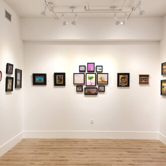 Various artists, Small works show, exhibition view. Courtesy of Rehs Contemporary