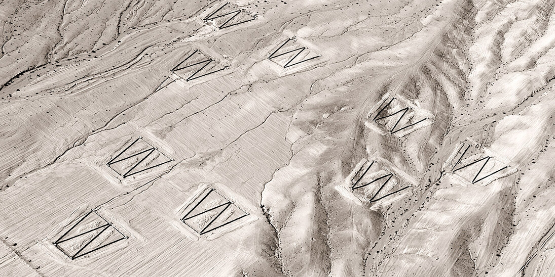 Aerial I, production still from Shadow Sites II, 2011, Jananne Al-Ani (born in Iraq in 1966), Archival chromogenic print. Courtesy of the artist, Rose Issa Projects, London, and Abraaj Capital Art Prize 2011 © Jananne Al-Ani. Courtesy Museum of Fine Arts, Boston