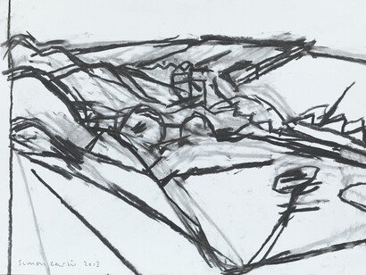 Simon Carter, Drawing for 'Grey Sea, Sandy Hook'