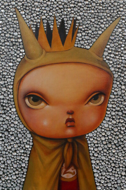 Batboy Prince by Kathie Olivas 16x20 inches