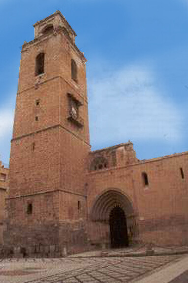 Orihuela es un municipio conocido por su cultura religiosa y cuenta con un total de 35 iglesias, Catedral del Salvador y Santa María mostrada aquí del lado oeste es la más importante, 2007, Orihuela, Alicante, España
