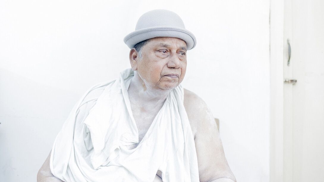 Second Prize Daily Life Category, Stories. Sarker Protick, Bangladesh. Caption: John wears his grandson’s bowler hat