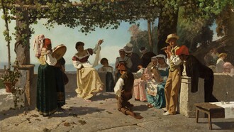 Eduardo Dalbono, La tarantella, entro il 1915. Collezione privata