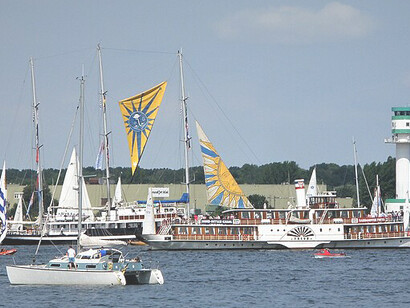 Traditional sailors in the group of participating ships, Kiel Week 2023