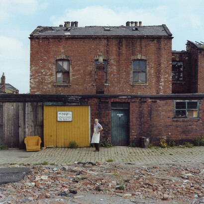Peter Mitchell, Max Babbin, Vulcan Street, Leeds, 1979. Courtesy of The Photographers' Gallery