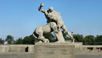 "Herkules gegen Centaurus" von Ludwig Manzel, Stettiner Altstadt (Polen)