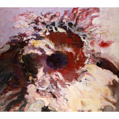 Jimmy Wright, Red Star, 2001, oil on linen, 68x78 inches. Courtesy the artist and DC Moore Gallery