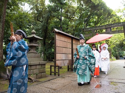The procession to the shrine