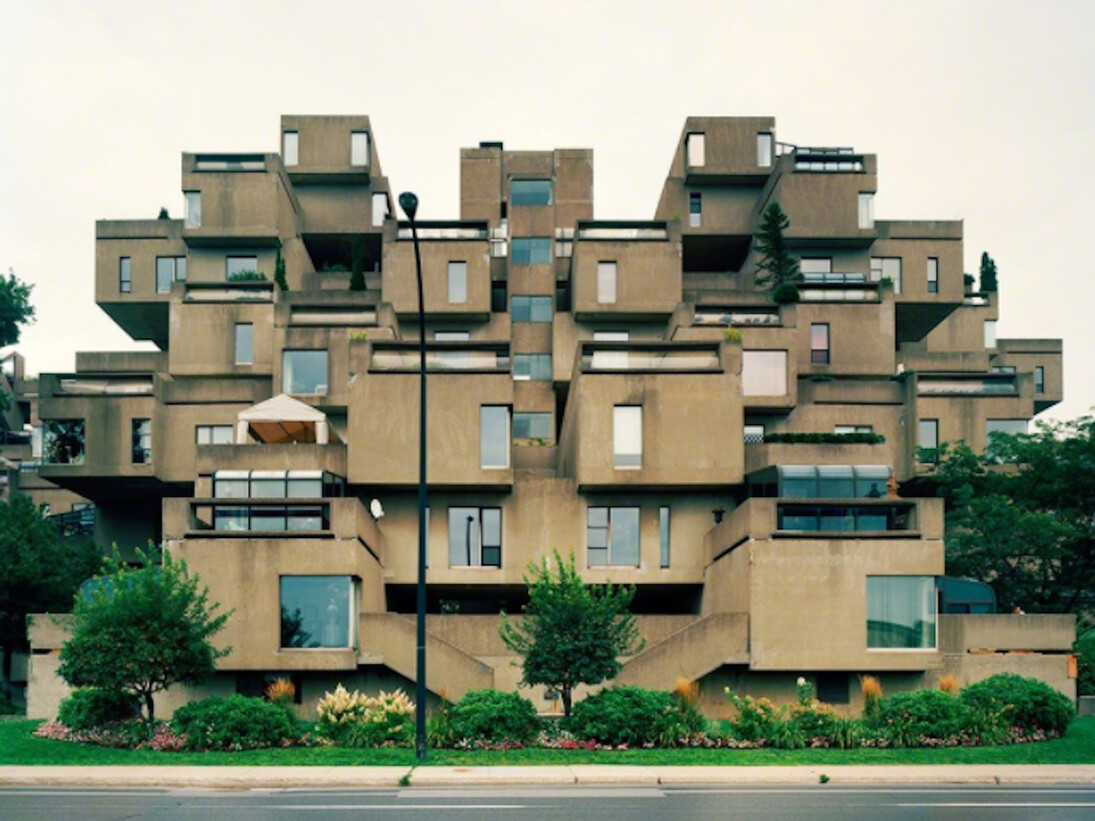 Jade Doskow, Montréal 1967 World's Fair, "Man and his World," Habitat '67. Courtesy of Front Room Gallery
