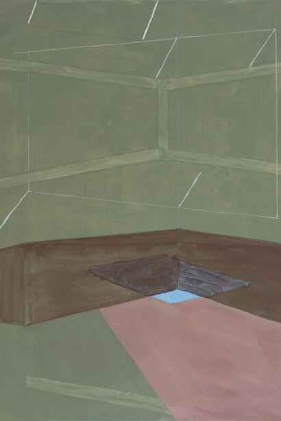 Tobias Buckel, Vista, 2014, vinyl on canvas, 135 x 105 cm © Peter von Kant and the artist