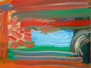 Howard Hodgkin, Wet Evening, 2009–12 Oil on wood 42 1/2 x 57 1/4 inches (108 x 145.4 cm)