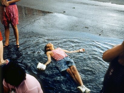 Paul D'Amato, Girl in Rain – Chicago, 1991
1991, C-Print, 14 1/2 x 18 inches, Museum Purchase, Image courtesy of the artist
