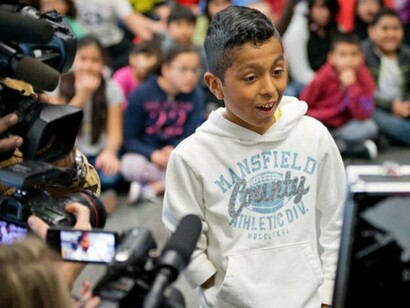 El pequeño Alvin García Flores. Foto: Limbitless Solutions | © Matt Miller