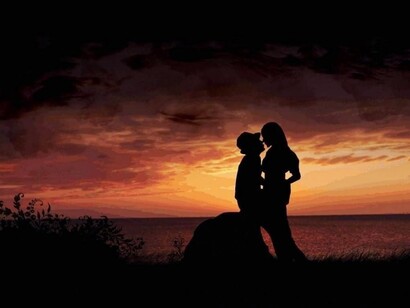 Atardecer romántico
