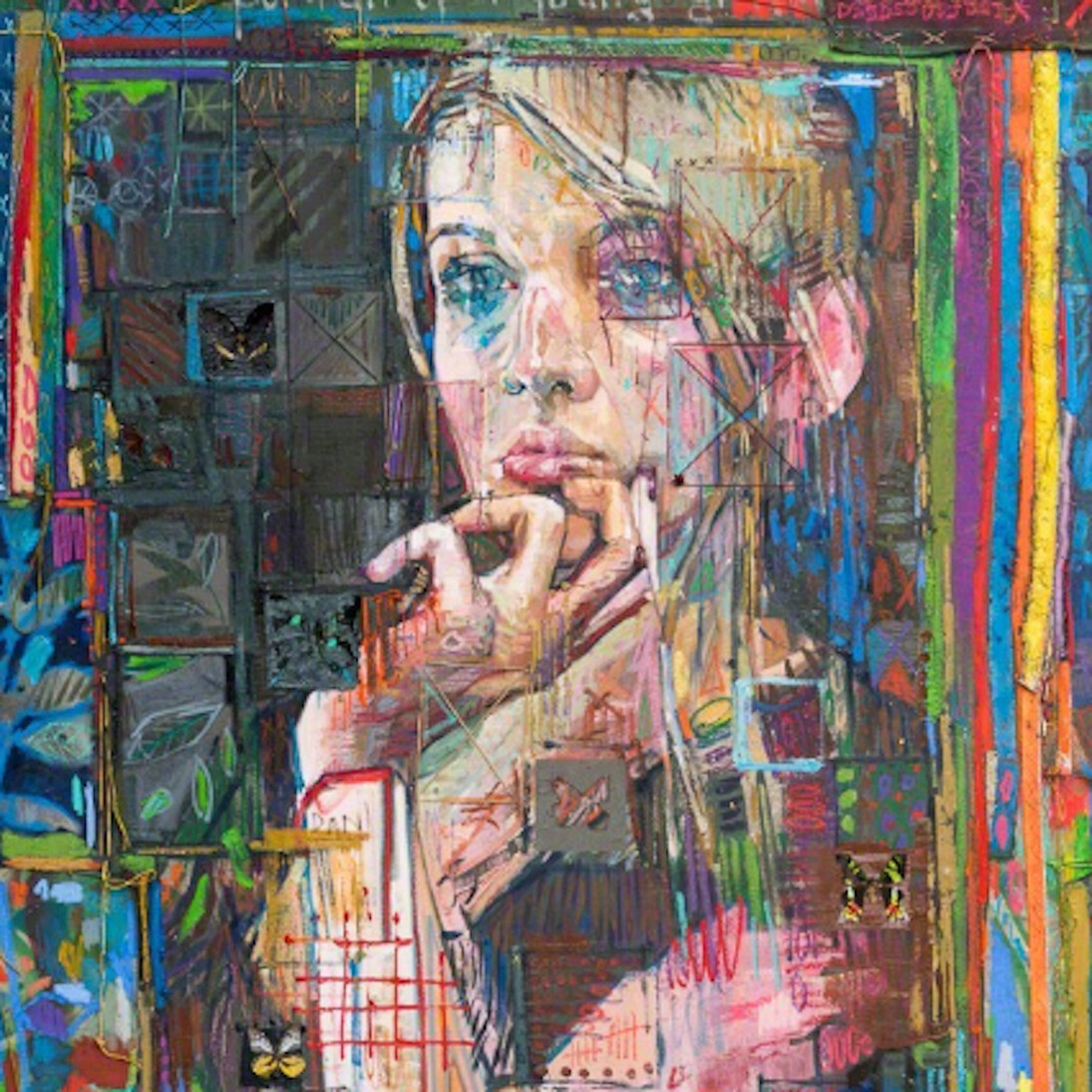Andrew Salgado, Chrysalis (Portrait of a Girl), 2016. Courtesy of Beers gallery