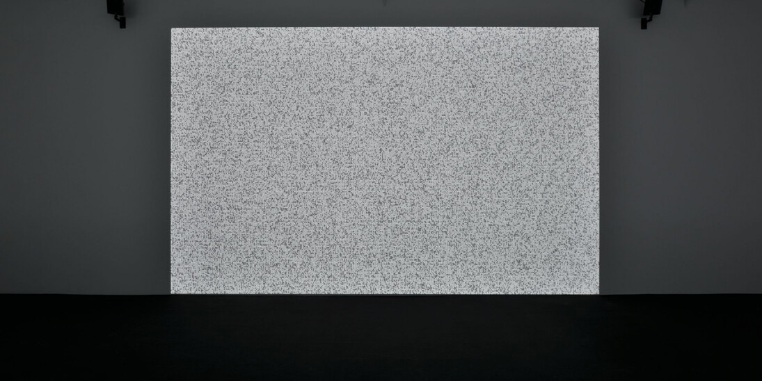 Ryoji Ikeda. Courtesy of Almine Rech Gallery
