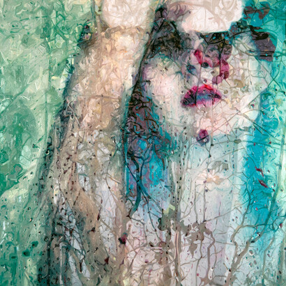 Wanting, 2018, oil on linen, 40 x 40 inches