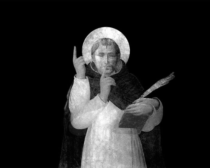 mounir fatmi The Silence of Saint Peter Martyr, 2011 video HD in bianco e nero con audio, 5'04" edizione di 5 Courtesy l’artista e Officine dell’Immagine, Milano