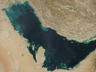 The Gulf, photographed on 19 October 2021 by MODIS, NASA