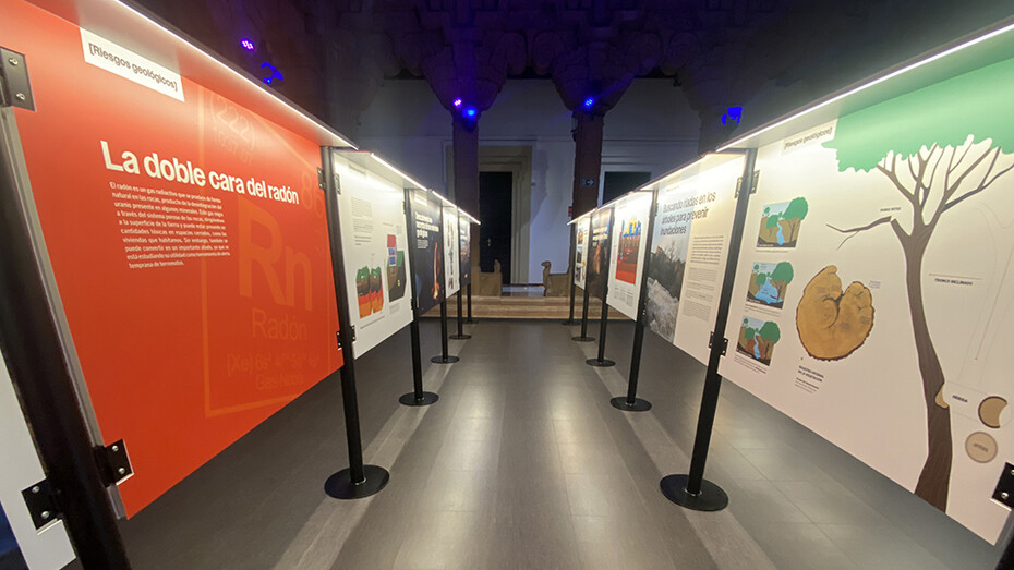 Geología y minería para la habitabilidad del planeta, vista de exhibición. Cortesía de la Casa de la Ciencia