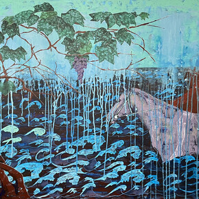 Jamal Bassiouni, Calm waters, 2024. Courtesy of Artbooth Gallery