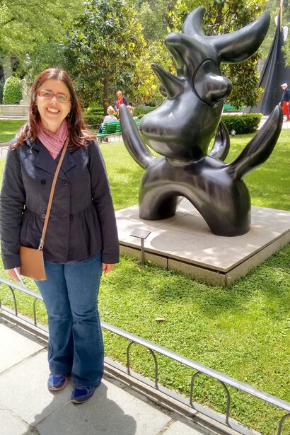 Oiseau lunar – “Moonbird” 1966, Joan Miró (1893-1983) no jardim Sabatini, em Madrid (Espanha)