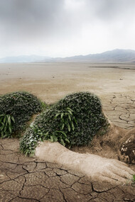 Mother Nature, dying in the desert wastelands