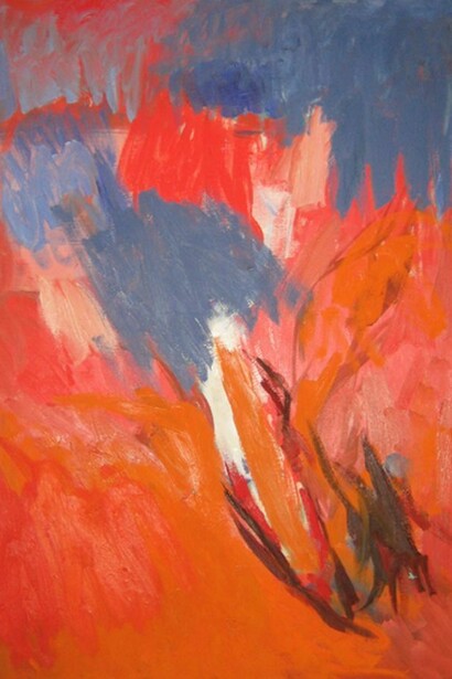 Ethel Schwabacher, Warm Rain 1, 1959, oil on canvas, 50" x 40"