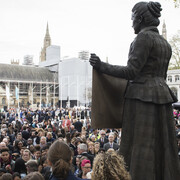 Millicent Fawcett Statue Unveiling, 24 April 2018. Courtesy_ Greater London Authority. Photo by Caroline Teo