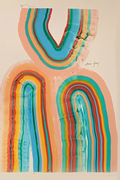 Amber Vittoria: many of her pieces may appear cheerful, but often touch on personal struggles