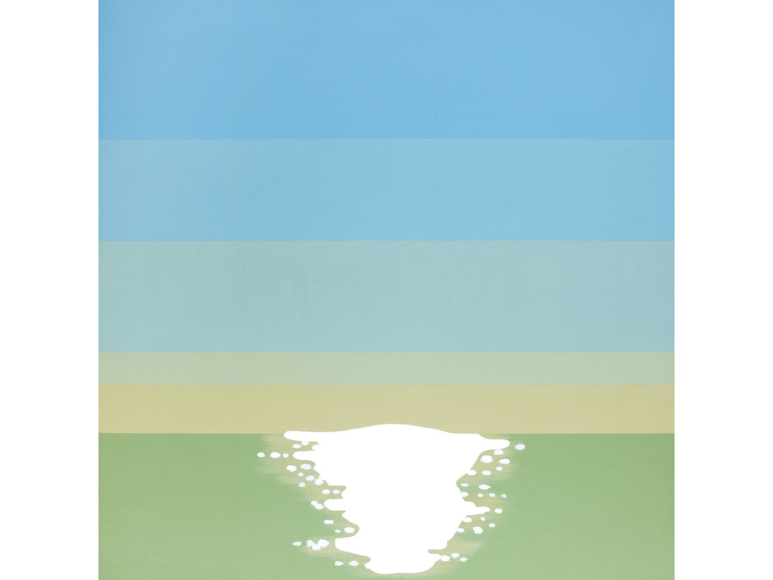 Nobuyuki Takahashi, Sunlight in February, 2015, Acrylic on canvas, 39 2/5 x 39 2/5 in.