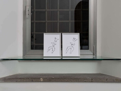 Lucia Leuci, Le 3:17, vista della mostra. Cortesia di Galleria Eugenia Delfini