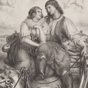 Josef Mánes, Honeymoon in Haná (detail), 1850. Courtesy of Národní galerie Praha