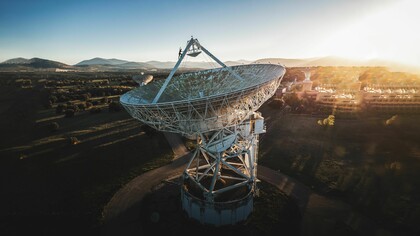 A satellite receiver supporting long-distance communications, reflecting the expanding role of cyberspace in international security