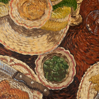 Jess Cochrane, Dinner at corner (detail), 2025. Courtesy of the artist and Sullivan+Strumpf. Photography by TBC