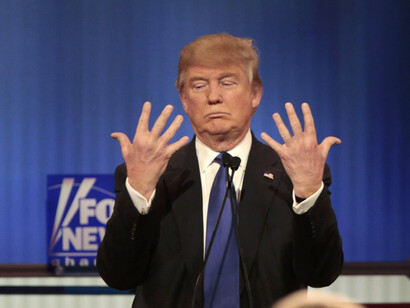 Donald Trump during the campaign