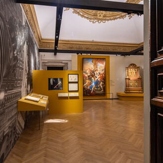 Bernini y los barberini, vista de exhibición. Cortesía del Palazzo Barberini