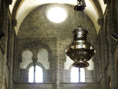 Botafumeiro en la catedral de Santiago