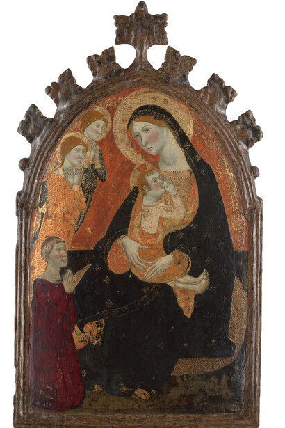 Jaume Serra, The madonna of humility with a donor (detail), 1360 - 1370. Courtesy of Museo Nacional del Prado