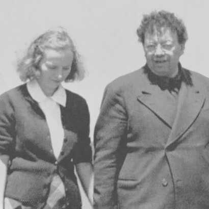 Emmy Lou Packard y Diego Rivera