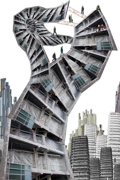 Franco Donaggio, 2003, Urbis - profilo di palazzo     ©Franco Donaggio                 