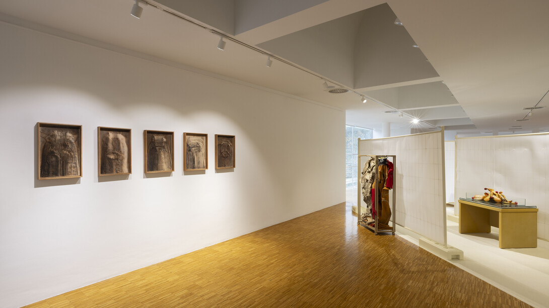 Oscar Giaconia, Mockupaint, vista della mostra. Per gentile concessione del LabOratorio degli Angeli