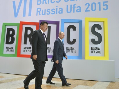 Putin y el líder chino en la cita de 2015