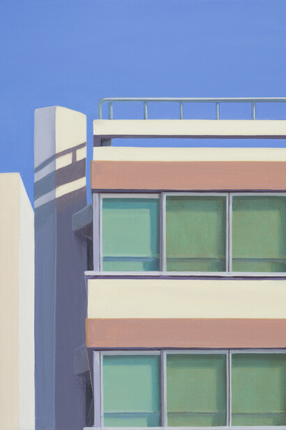 Ingo Baumgarten, Untitled (B-dong, Hongik, Seoul), 2015. Oil on canvas, 40 x 30 cm, courtesy of the artist and Hanmi Gallery