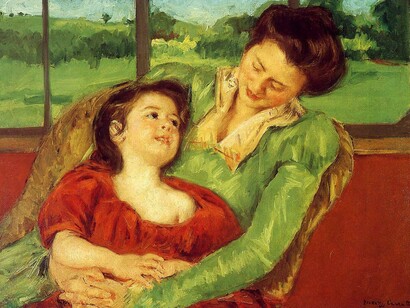 Mary Cassat, *Reine Lefebre and Margot before a Window*, 1902
