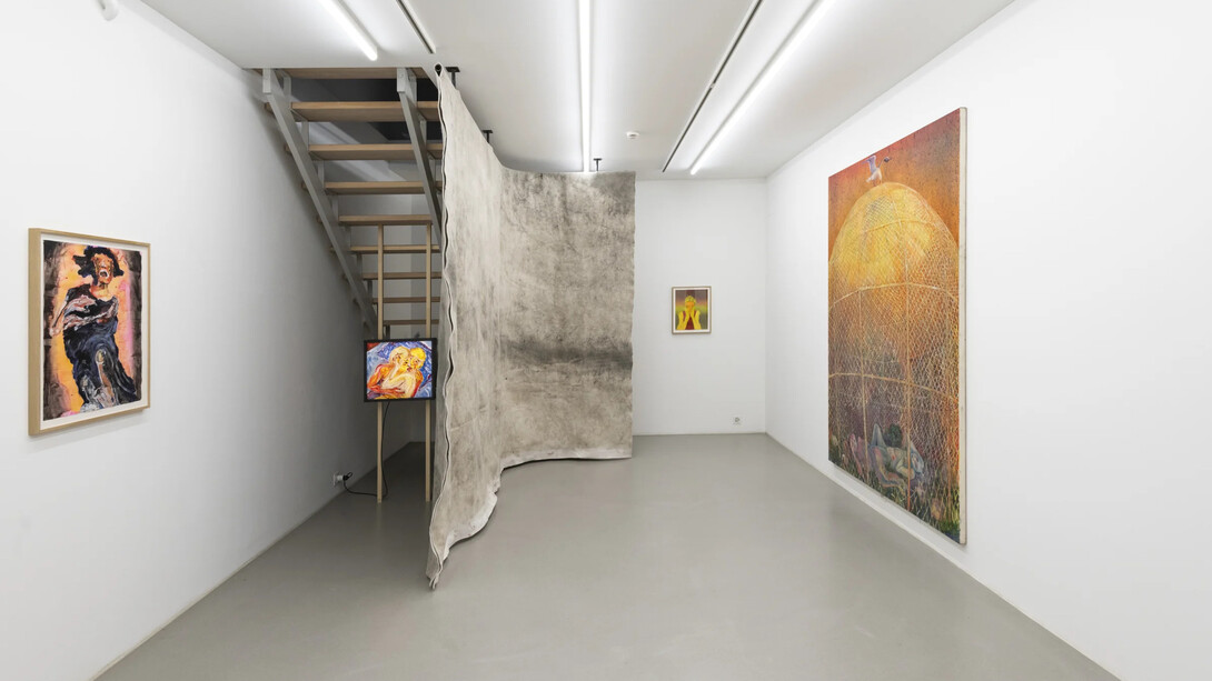 Andriu Deplazes, Nasse augen (Wet eyes), exhibition view. Courtesy of Galerie Peter Kilchmann